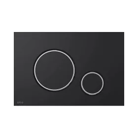 Alcaplast nyomólap - dupla nyomógomb - FEKETE - MATT