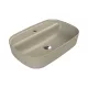 CeraStyle AQUA - PULTRA ültethető - Top Counter - porcelán mosdó - MATT BÉZS - 60 x 40 cm