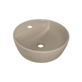   CeraStyle ONE - PULTRA ültethető - Top Counter mosdó - MATT BÉZS - csaplyukas - átm. 42 cm