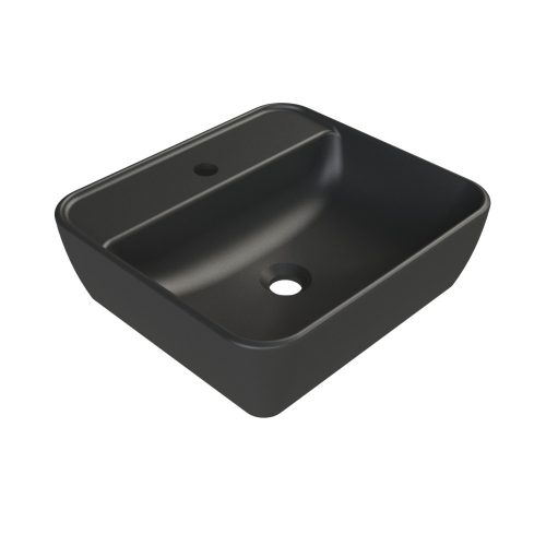 CeraStyle ONE MATT ANTRACIT Top Counter -szögletes- pultra ültethető porcelán mosdó csly. 46 x 42 cm