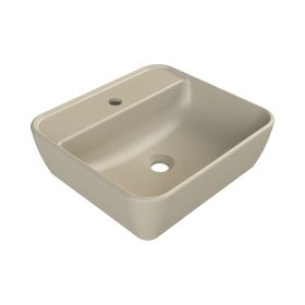   CeraStyle ONE - PULTRA ültethető - Top Counter mosdó - MATT BÉZS - csaplyukas - 55x45cm