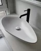 CeraStyle OLIVE - PULTRA ültethető - Top Counter - porcelán mosdó - MATT FEHÉR - 60 x 35 cm