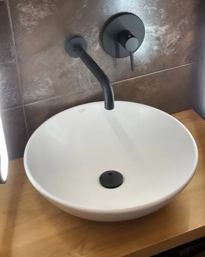 CeraStyle ZERO - PULTRA ültethető - Top Counter - porcelán mosdó - O - Ø 46 cm