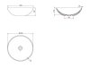 CeraStyle ZERO - PULTRA ültethető - Top Counter - porcelán mosdó - O - Ø 46 cm