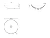 CeraStyle ZERO - PULTRA ültethető - Top Counter - porcelán mosdó - O - Ø 46 cm