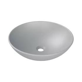   CeraStyle ZERO - PULTRA ültethető - Top Counter - porcelán mosdó - O - MATT SZÜRKE - Ø 46 cm