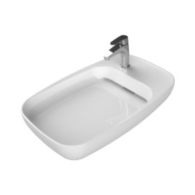   CeraStyle NEW NOVA - PULTRA ültethető - Top Counter - mosdó rejtett leeresztővel - 70 x 42 cm