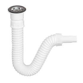   TEXO mosogató szifon flexibilis csővel - Ø 1" x 0,5 m x Ø 40/32 mm