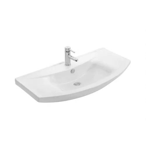 Viva SZQUARE 100 lábon álló fürdőszobabútor Sanovit ZENON 6095 porcelán mosdóval 97 x 51 cm