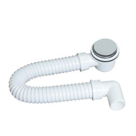   TEXO Exclusive zuhanytálca szifon Ø 60 mm rozsdamentes takaróval - Ø 5/4" x 0,4 m x Ø 40 mm