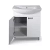 Viva SZQUARE 75 lábon álló fürdőszobabútor Sanovit ZENON 6075 porcelán mosdóval 75 x 49,8 cm