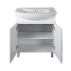 Viva SZQUARE 75 lábon álló fürdőszobabútor Sanovit ZENON 6075 porcelán mosdóval 75 x 49,8 cm