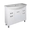 Viva SZQUARE 85 lábon álló fürdőszobabútor Sanovit ZENON 6085 porcelán mosdóval 86 x 50 cm