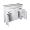 Viva SZQUARE 85 lábon álló fürdőszobabútor Sanovit ZENON 6085 porcelán mosdóval 86 x 50 cm