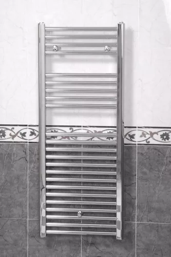 Sanica törölközőszárító radiátor - egyenes - króm - 400 x 1000 mm