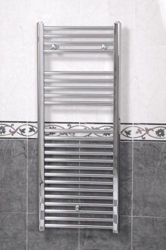 Sanica törölközőszárító radiátor - egyenes - króm - 400 x 700 mm