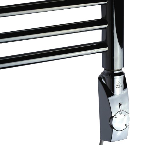 Birossi fűtőbetét törölközőszárító radiátorhoz - termosztátos - króm - 600 Watt
