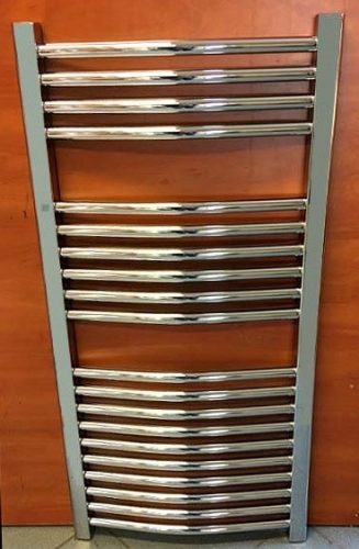 Sanica törölközőszárító radiátor - íves - króm - 500 x 800 mm