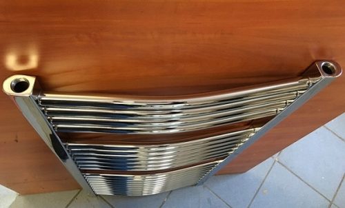 Sanica törölközőszárító radiátor - íves - króm - 500 x 800 mm