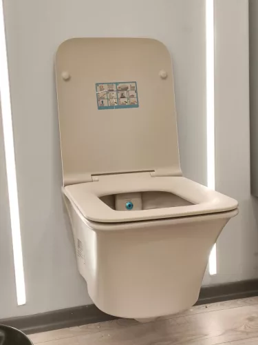CeraStyle IBIZA / HERA WC ülőke - MATT BÉZS - duroplast - lecsapódásgátlós - könnyen levehető