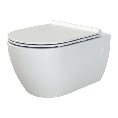 CeraStyle CITY SLIM WC ülőke - MATT FEHÉR - duroplast - lecsapódásgátlós - könnyen levehető