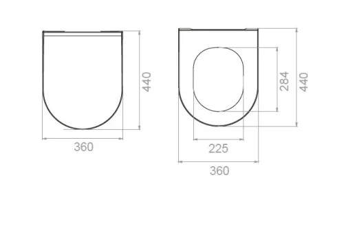 CeraStyle CITY SLIM WC ülőke - MATT BÉZS - duroplast - lecsapódásgátlós - könnyen levehető