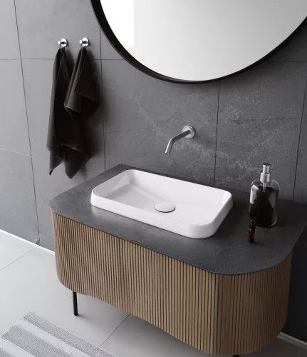 CeraStyle GRAND - PULTBA félig beültethető - Top Counter - porcelán mosdó - 49 x 30 cm