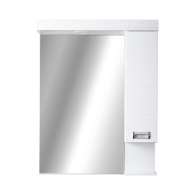   Viva SZQUARE 55 Tükrös fürdőszobai szekrény - JOBBOS szekrénnyel - 55 x 97 x 15 cm