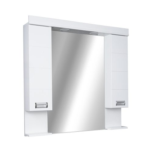 Viva SZQUARE 85 Tükrös fürdőszobai szekrény - DUPLA szekrénnyel - 85 x 97 x 15 cm