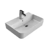 CeraStyle HERA - PULTRA ültethető - BTW- falsíkra záródó - porcelán mosdó - 60 x 42 cm