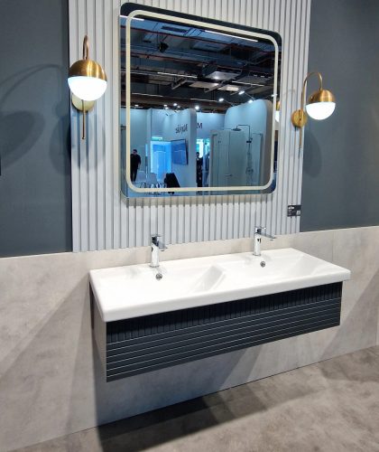 CeraStyle ELITE - DUPLA porcelán mosdókagyló - 120 x 45 cm