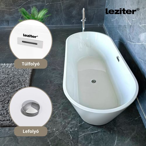 Noa szabadon álló fürdőkád - 170x75x56 cm