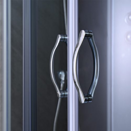 Cora 80x120 cm mélytálcás zuhanykabin - jobbos beépítés