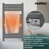 Elektromos törölközőszárító radiátor 500W - SZÜRKE