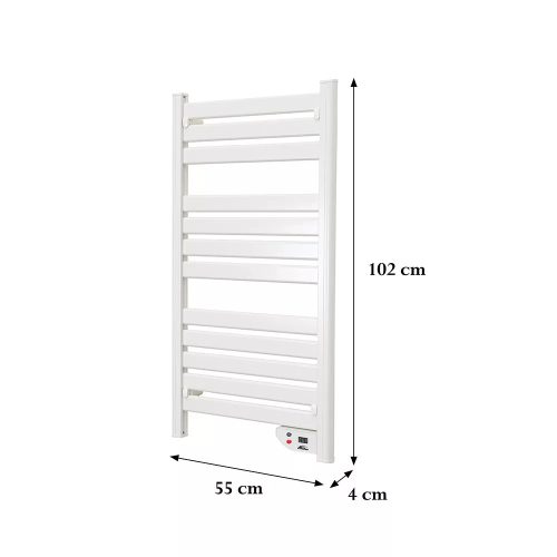 Elektromos törölközőszárító radiátor - TW-500 - 500W - FEHÉR