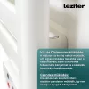 Elektromos törölközőszárító radiátor - TW-500 - 500W - FEHÉR