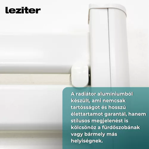 Elektromos törölközőszárító radiátor - TW-500 - 500W - FEHÉR
