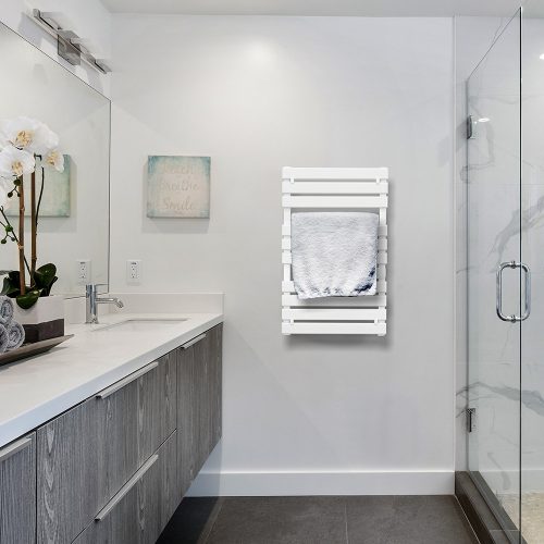 Elektromos törölközőszárító radiátor - SLIM - CR-500 - 500W - FEHÉR