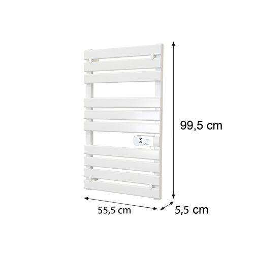 Elektromos törölközőszárító radiátor - SLIM - CR-500 - 500W - FEHÉR