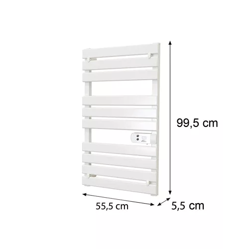 Elektromos törölközőszárító radiátor - SLIM - CR-500 - 500W - FEHÉR