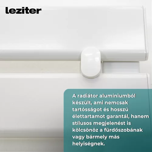 Elektromos törölközőszárító radiátor - SLIM - CR-500 - 500W - FEHÉR