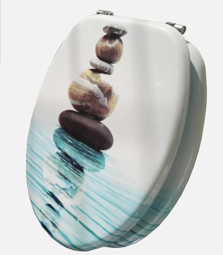 STONE - Design mintás MDF WC ülőke