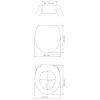 STONE - Design mintás MDF WC ülőke