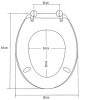 ZEN - Design mintás MDF WC ülőke