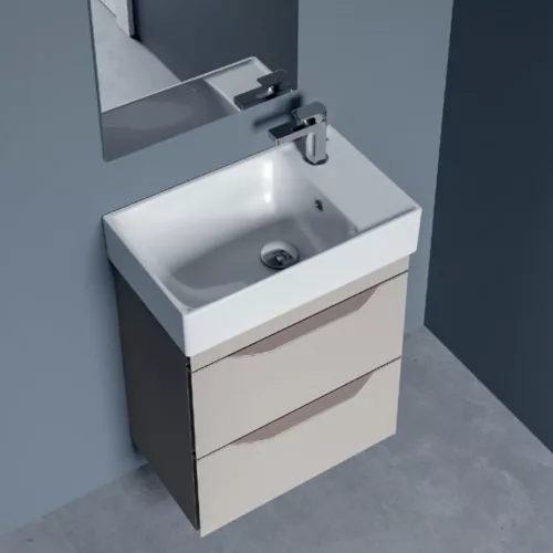CeraStyle SHARP - JOBB CSAPLYUKAS - porcelán mosdókagyló - 50 x 25 cm