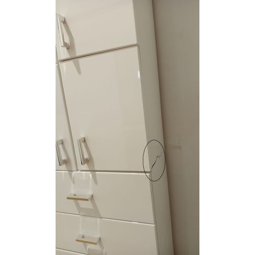 OUTLET - Viva STYLE fürdőszobai ÁLLÓSZEKRÉNY 192 magas - SZENNYESTARTÓS - 50 x 35 x 192 cm - SZÉPSÉGHIBÁS TERMÉK