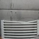 OUTLET - Birossi törölközőszárító radiátor - egyenes - fehér - 600 x 1320 mm