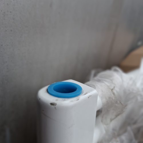 OUTLET - Birossi törölközőszárító radiátor - íves - fehér - 450 x 1680 mm