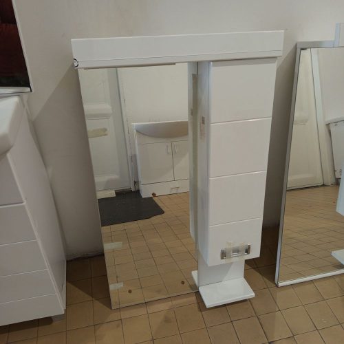 OUTLET  - Viva SZQUARE 55 Tükrös fürdőszobai szekrény - JOBBOS szekrénnyel - 55 x 97 x 15 cm - SZÉPSÉGHIBÁS TERMÉK