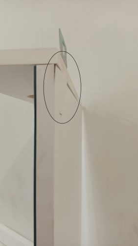 OUTLET - Viva SZQUARE 65 Tükrös fürdőszobai szekrény - BALOS szekrénnyel - 65 x 97 x 15 cm - SZÉPSÉGHIBÁS TERMÉK